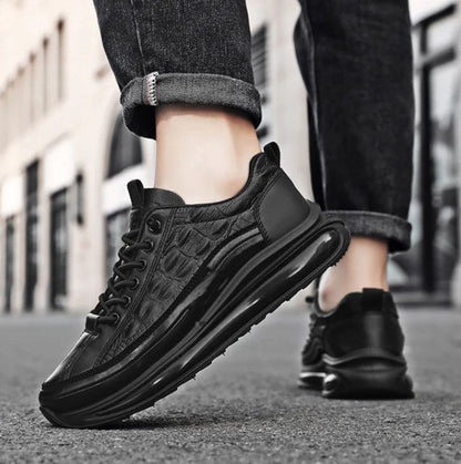 Zapatos de cuero para hombre estilo cocodrilo para negocios