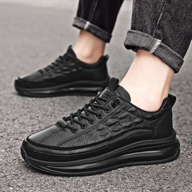 Zapatos de cuero para hombre estilo cocodrilo para negocios