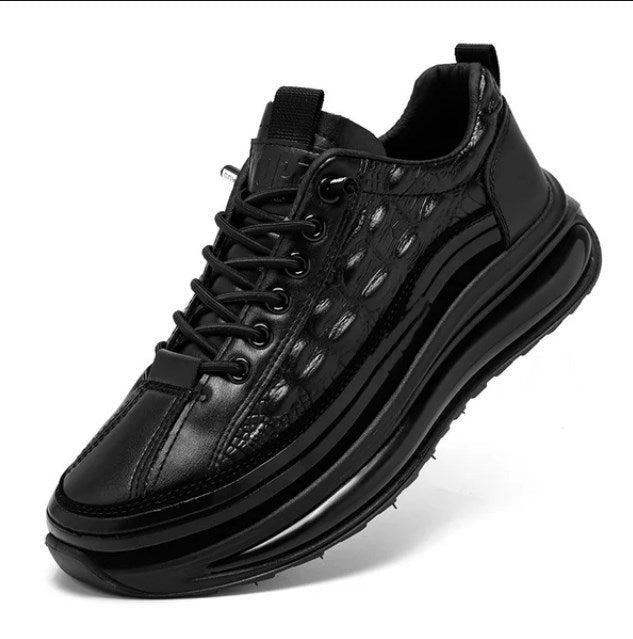 Zapatos de cuero para hombre estilo cocodrilo para negocios