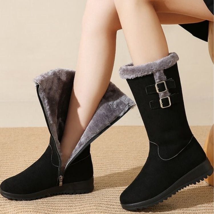 Botas de algodón grueso con forro polar