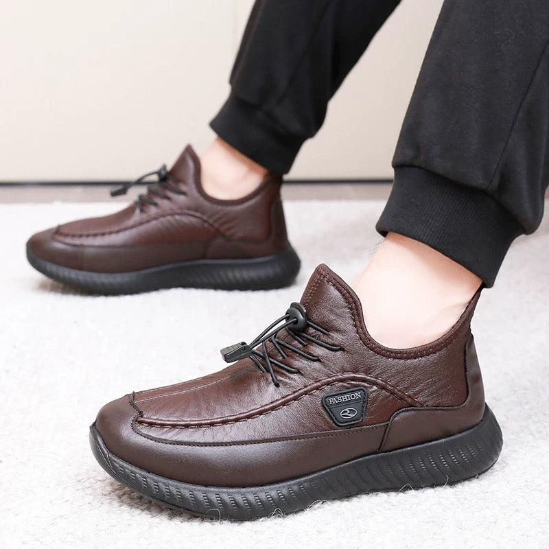 Zapatos de hombre gruesos y cálidos