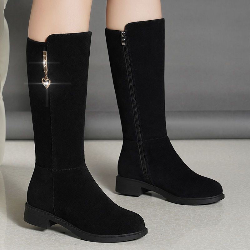Botas de invierno de media pantorrilla con forro polar