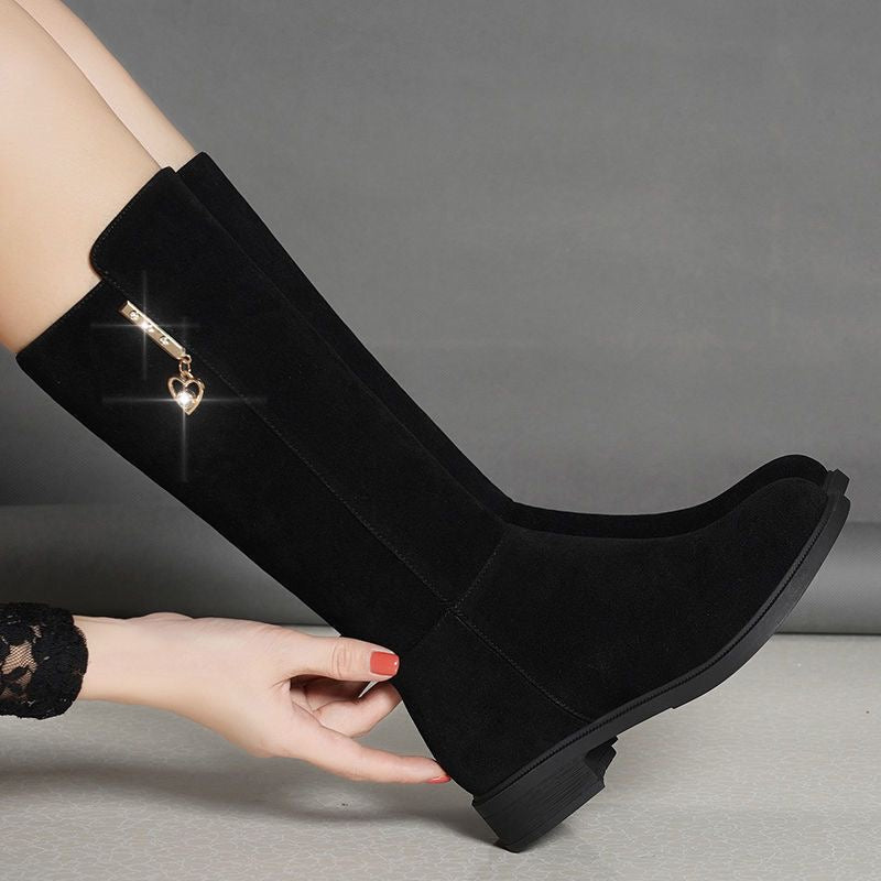 Botas de invierno de media pantorrilla con forro polar
