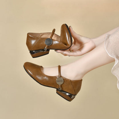 Zapatos de suela blanda de cuero genuino