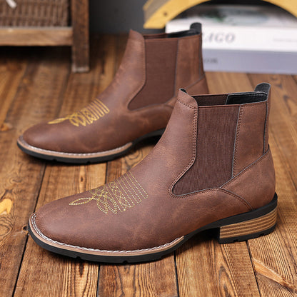 Botas para hombre estilo Dr. Martens con bordado