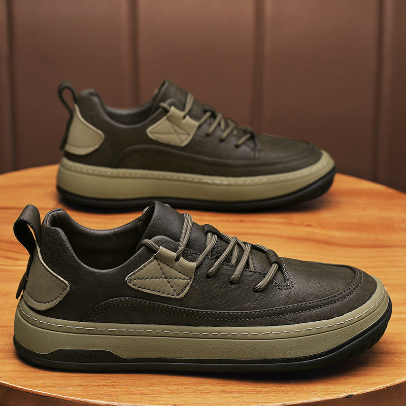 Zapatillas versátiles de estilo retro y ropa de trabajo para hombre