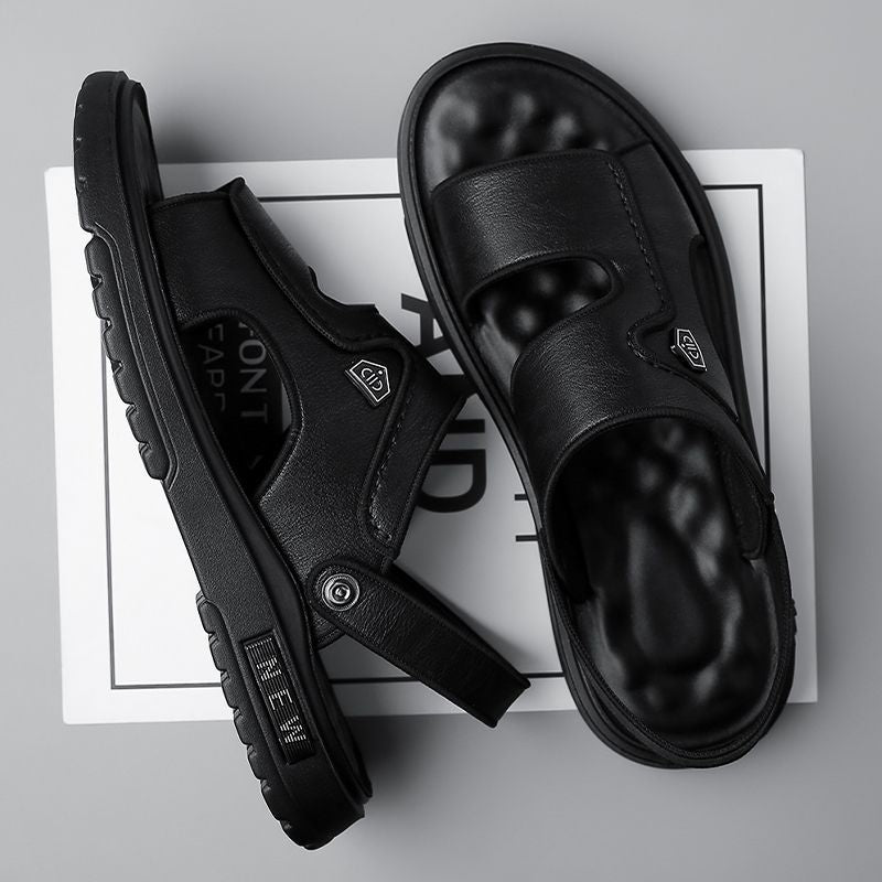 Sandalias para hombre transpirables, antideslizantes y de suela blanda