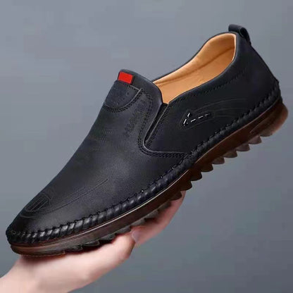Zapatos de vestir para conducir, antideslizantes y de suela blanda