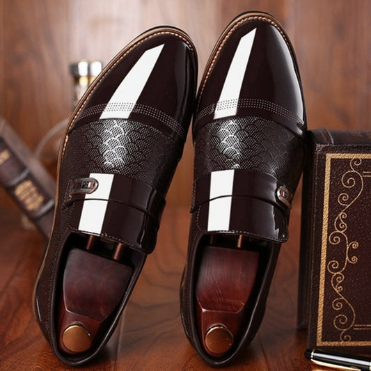Zapatos de cuero para hombre de estilo vintage para negocios