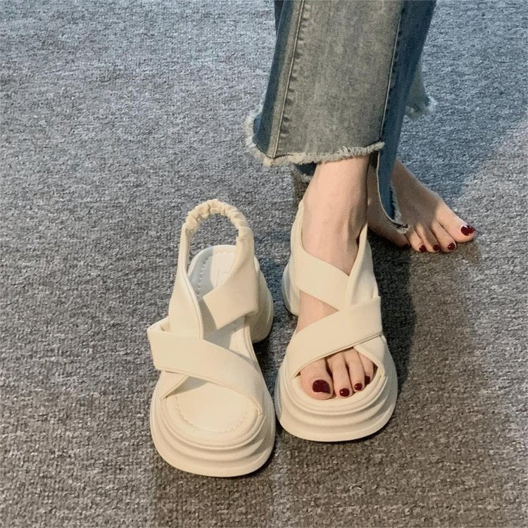 Sandalias deportivas de plataforma para mujer