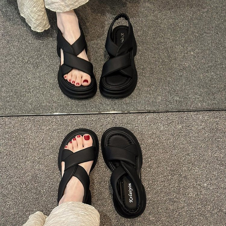Sandalias deportivas de plataforma para mujer