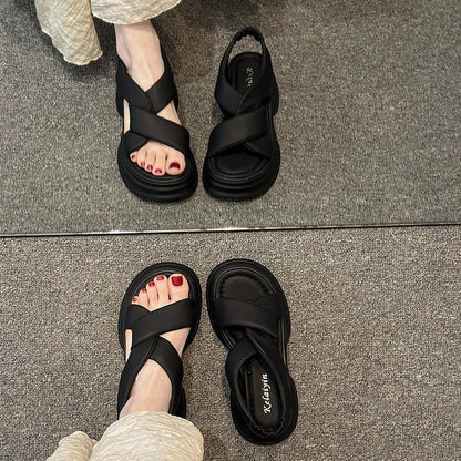 Sandalias deportivas de plataforma para mujer