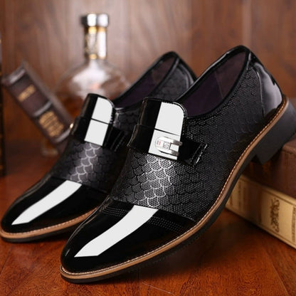 Zapatos de cuero para hombre de estilo vintage para negocios