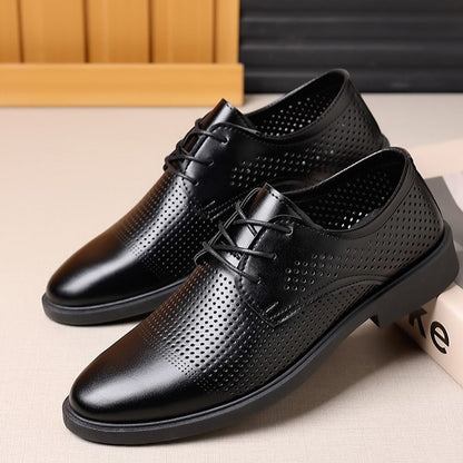 🐂Cuero🐂Zapatos de cuero transpirable con agujeros
