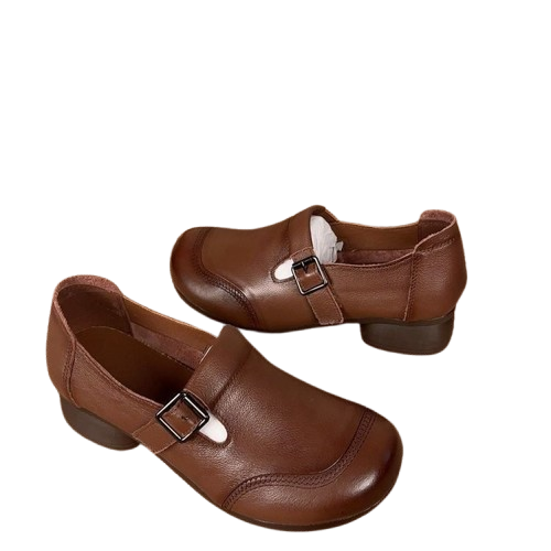 Zapatos de cuero resistentes al desgaste para mujer