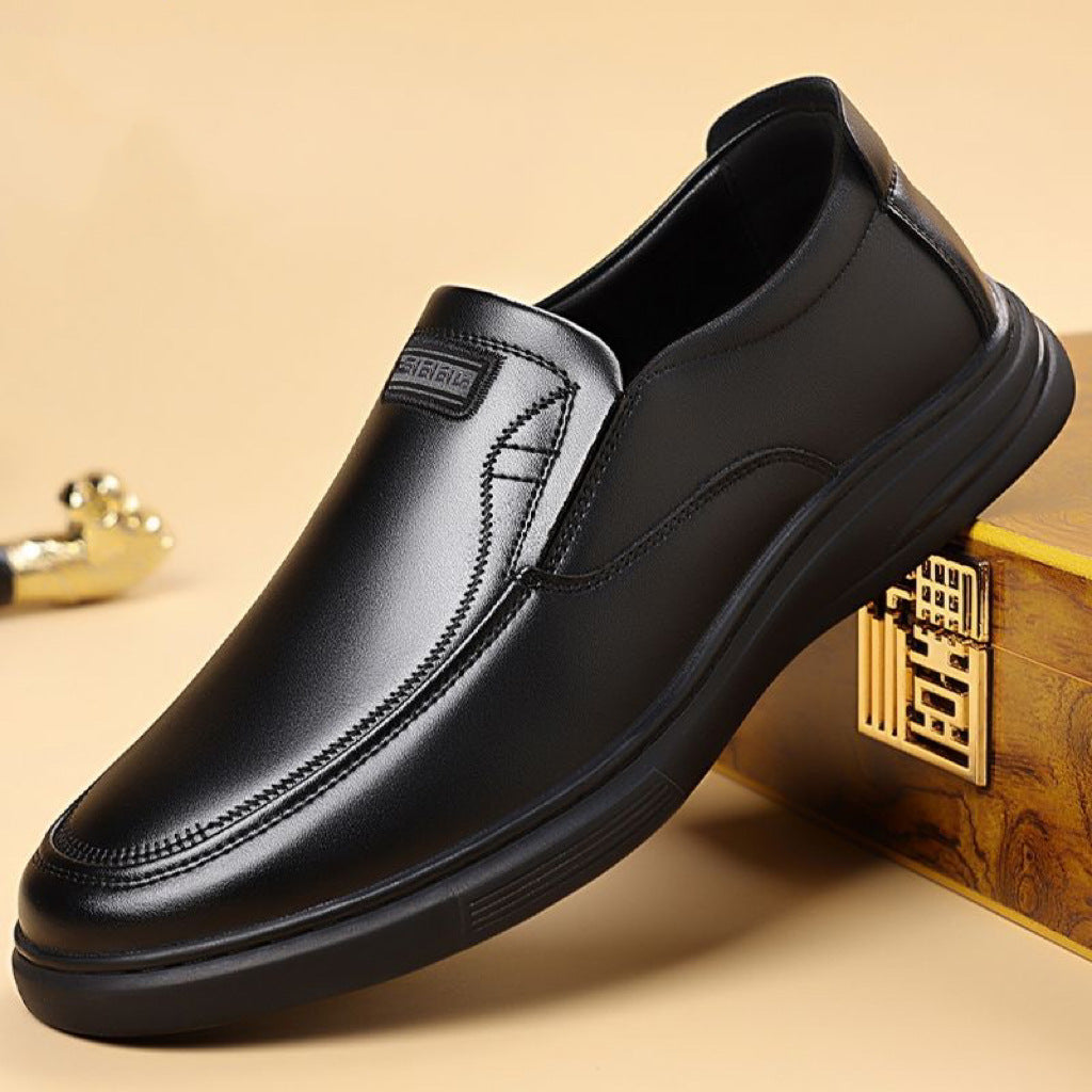 Zapatos bajos de cuero para mujer
