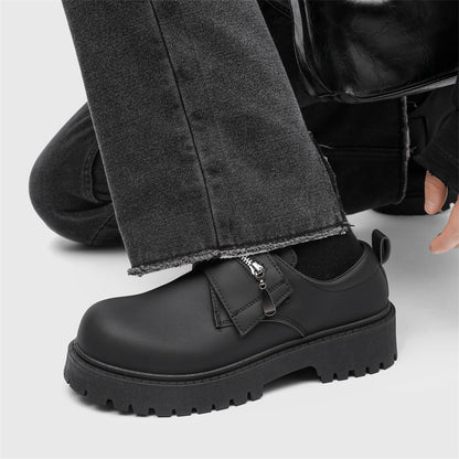 Zapatos casuales de cuero mate premium para hombre