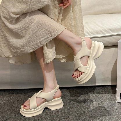 Sandalias deportivas de plataforma para mujer