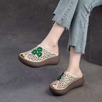 Sandalias de plataforma estilo Birkenstock para mujer