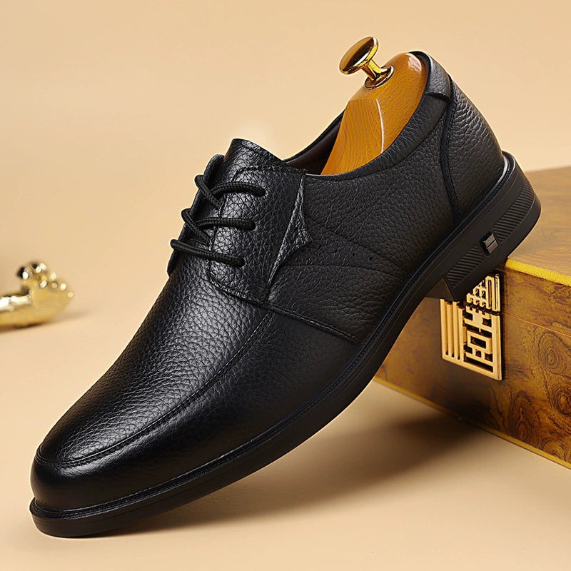 Zapatos de cuero de suela blanda y antideslizante