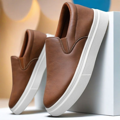 Zapatos planos sin cordones para hombre