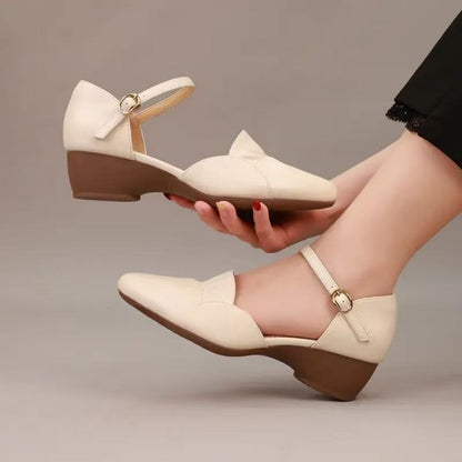 Sandalias de mujer de una sola tira y punta cerrada