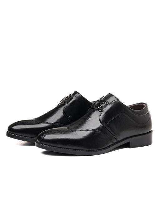 Zapatos de cuero para hombre con punta afilada y bordados
