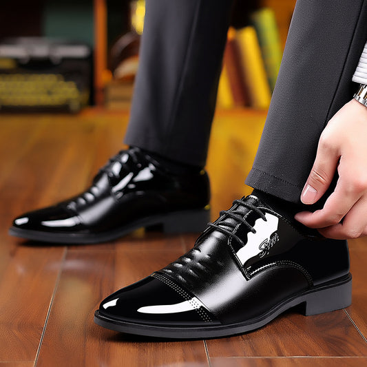 Zapatos de charol brillante para hombre