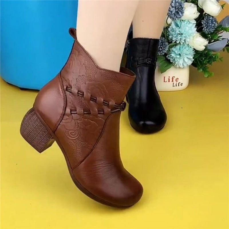 (patrón) botas de cuero para mujeres