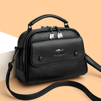 Bolso de cuero casual minimalista retro