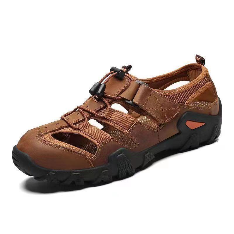 Sandalias de cuero suave para exteriores