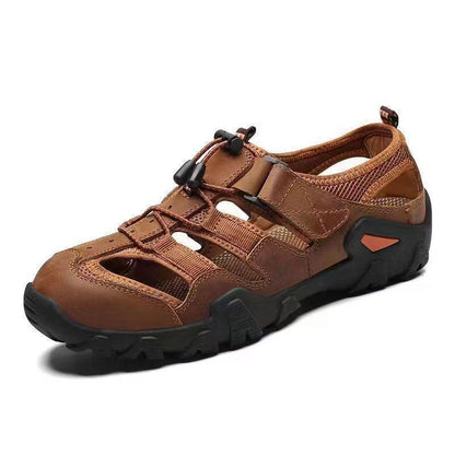 Sandalias de cuero suave para exteriores