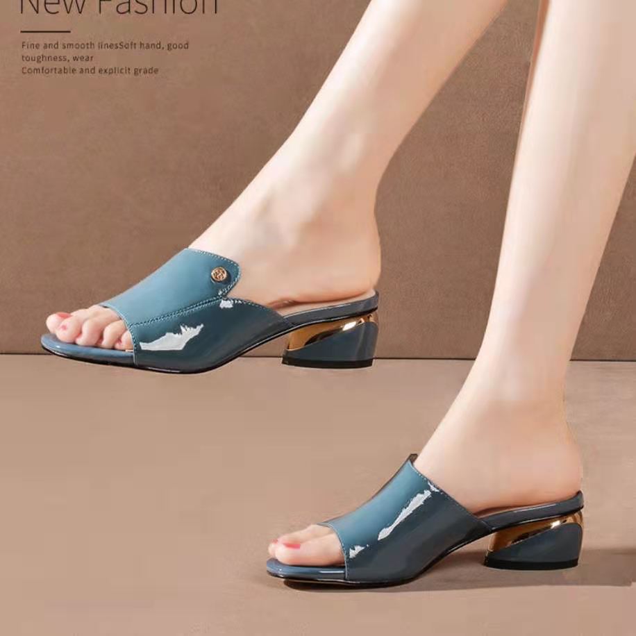(rojo y azul) tacones altos femeninos
