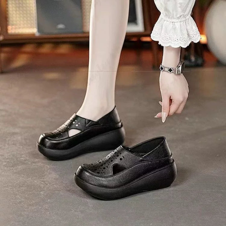 Zapatos individuales transpirables con diseño calado