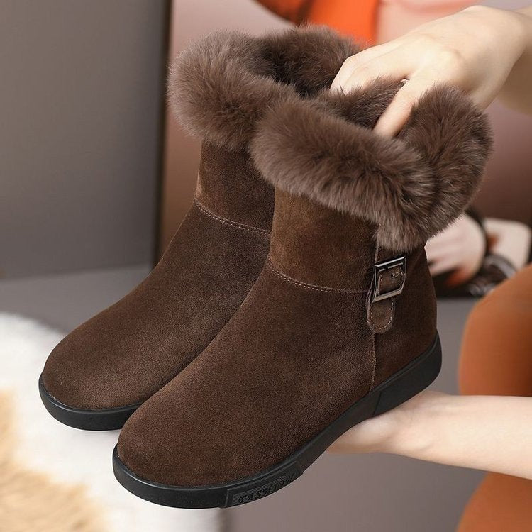Botas de nieve cálidas y gruesas para mujer