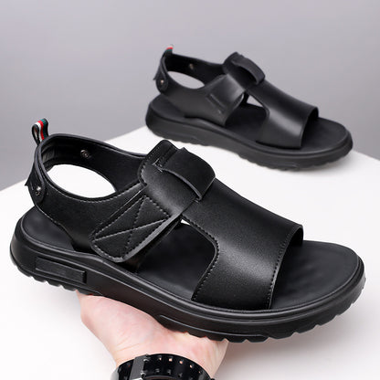 Sandalias de velcro de suela gruesa para hombre