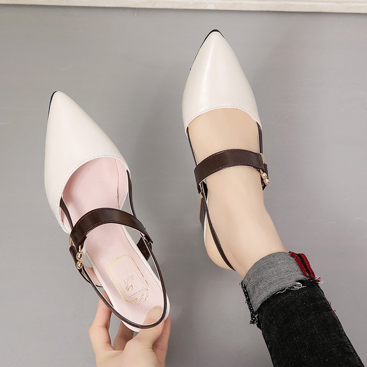 Zapatos de salón de tacón medio con pulsera para mujer