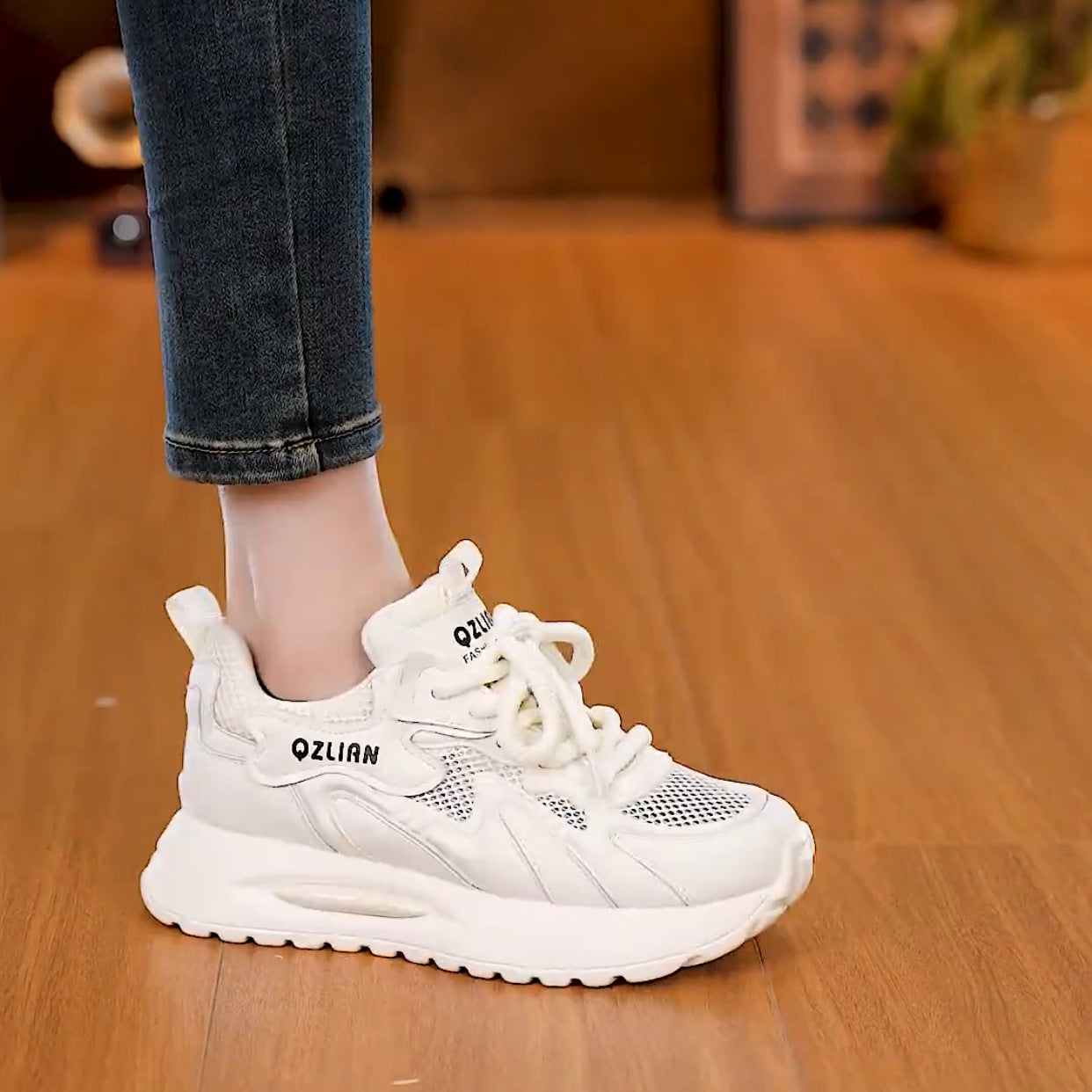Zapatillas deportivas de malla para mujer