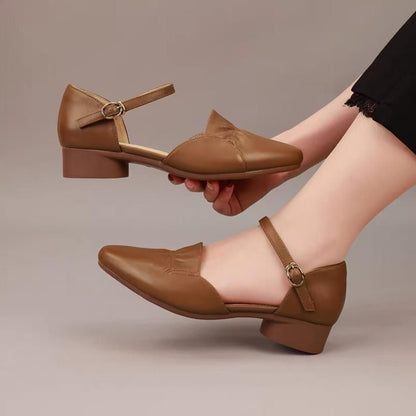 Sandalias de mujer de una sola tira y punta cerrada