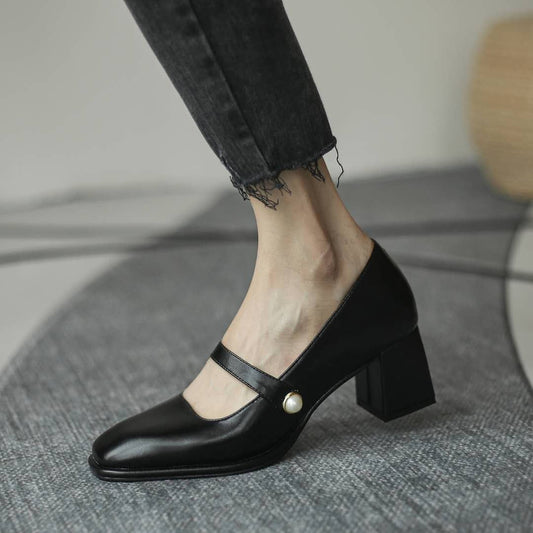(cuentas blancas) tacones altos