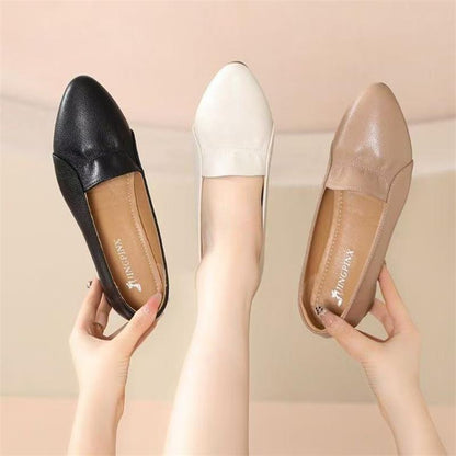 Zapatos de piel de corte bajo versátiles