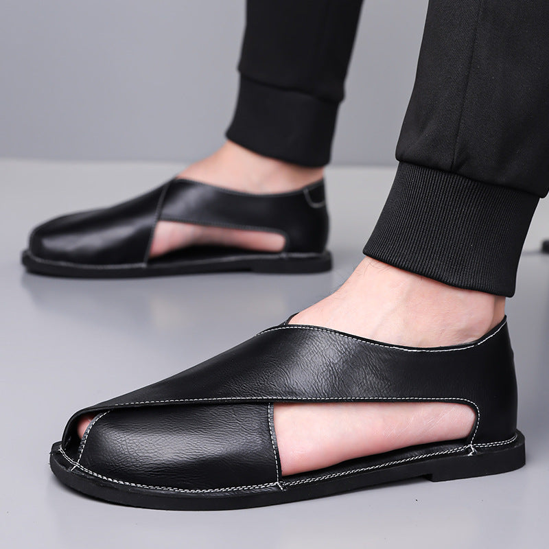 Sandalias retro sin cordones para hombre
