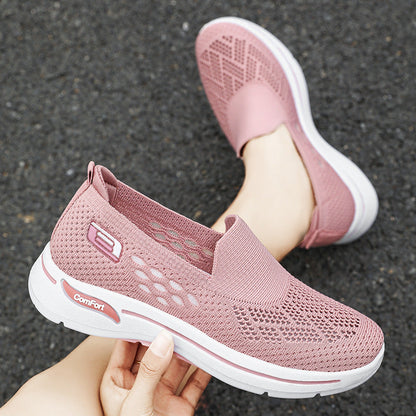 2025 nuevos zapatos de punto transpirables
