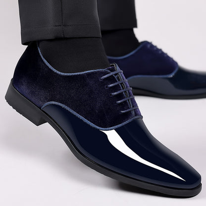 Zapatos bajos de cuero para hombre, estilo británico