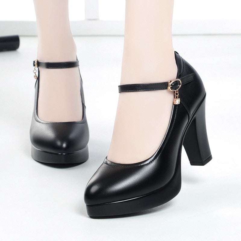 (7cm y 5cm) tacones altos femeninos