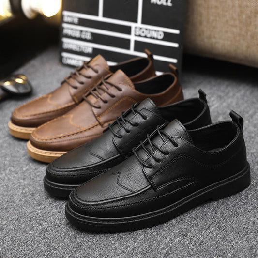 Zapatos de cuero casuales y de moda para hombre