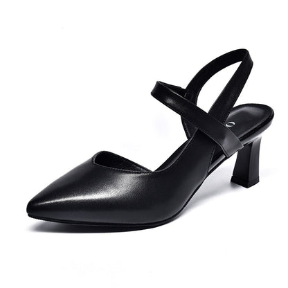 SANDALIAS DE TACÓN MEDIO CON TIRAS