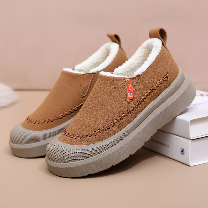 Zapatos de suela blanda con forro polar