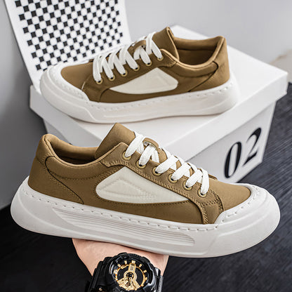 Zapatillas de plataforma versátiles de suela blanda para hombre