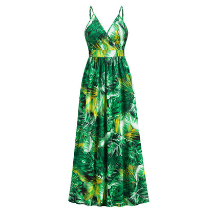 Vestido de tirantes finos y escote en V